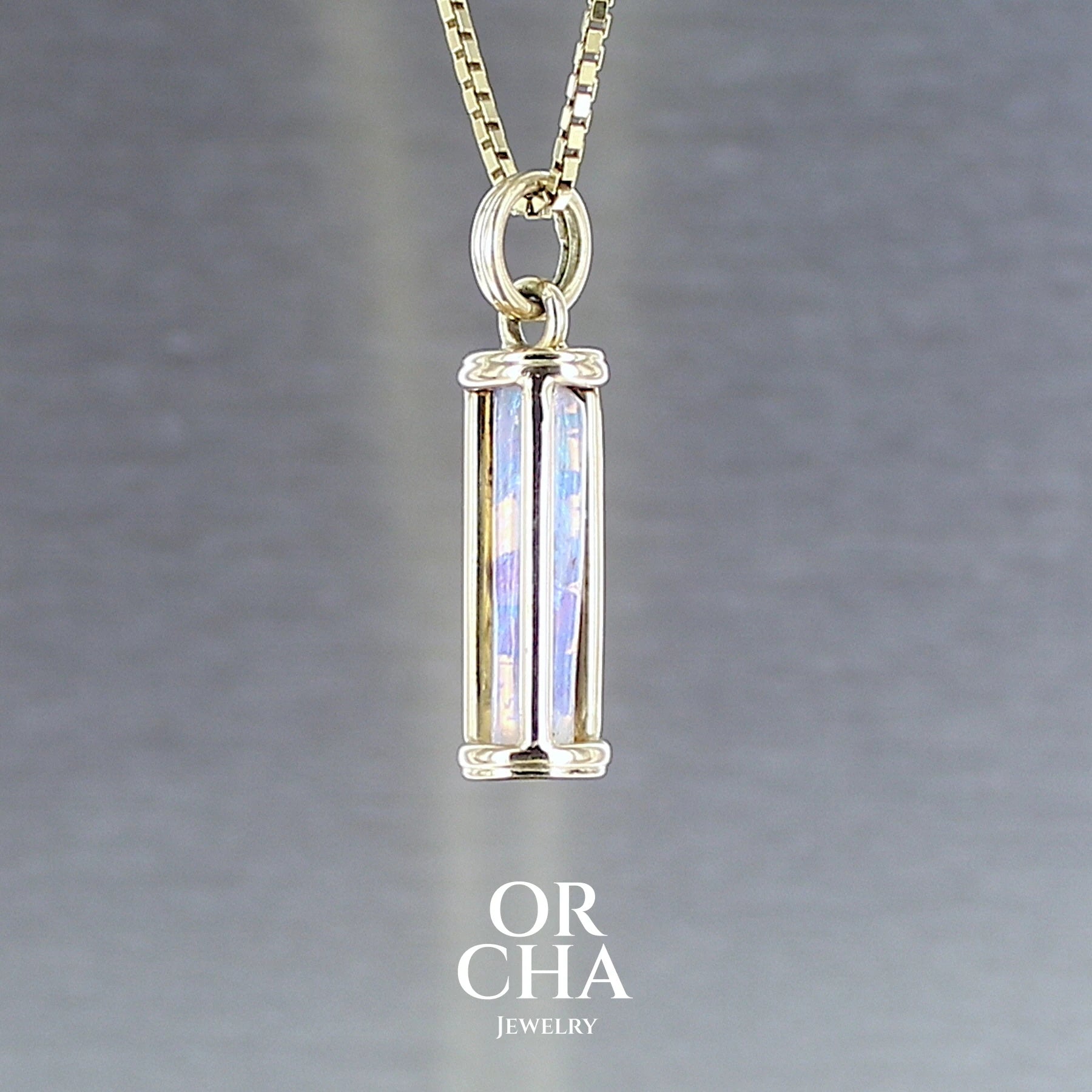 Pendentif or avec Opale - Orcha's Gold